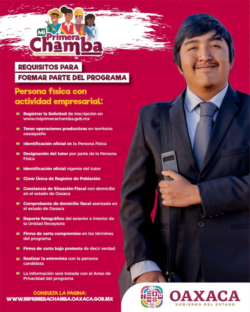 GOB-EDO-Mi-Primera-Chamba-3-819x1024 Convoca Gobierno Estatal a empresas y dependencias de Oaxaca a ser parte de Mi Primera Chamba