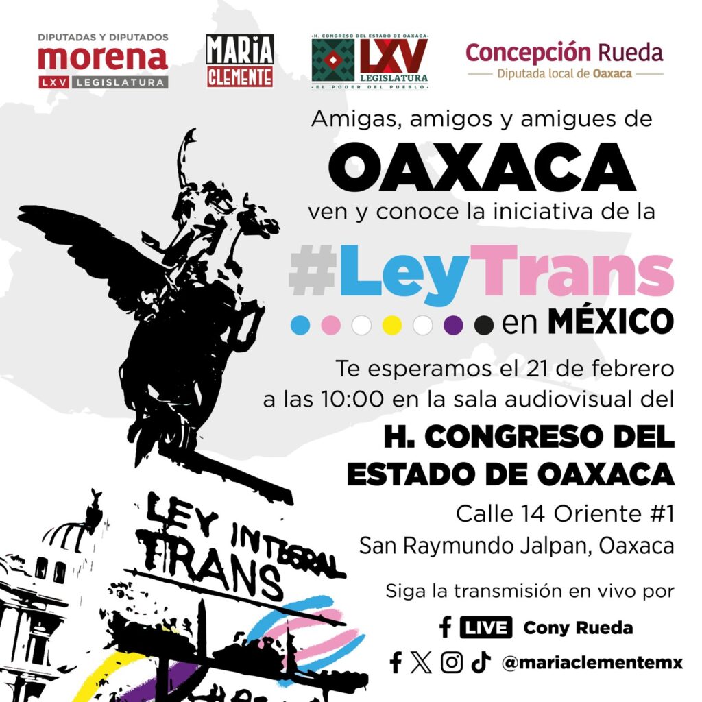 INVITACION-LEY-TRANSEXUAL-1024x1024 Invita Congreso de Oaxaca a foro sobre la Ley que busca garantizar derechos de comunidad transexual