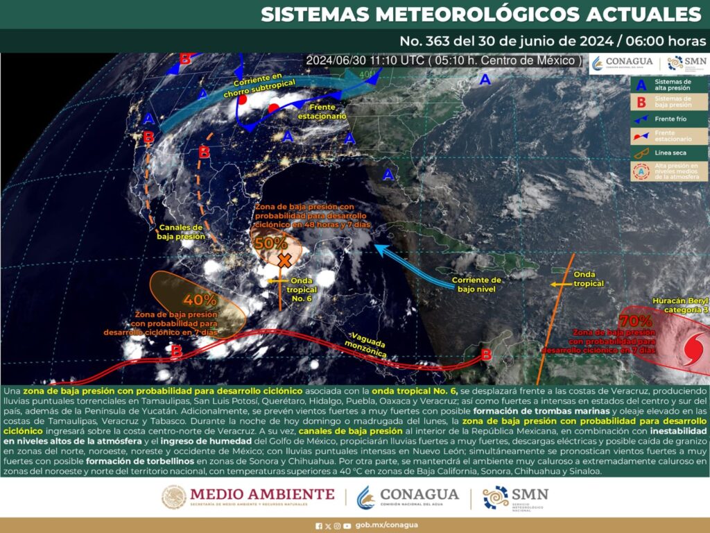 PRONOSTICO2-1024x768 Continuarán las lluvias intensas para Oaxaca este domingo