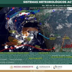 Continuarán las lluvias intensas para Oaxaca este domingo